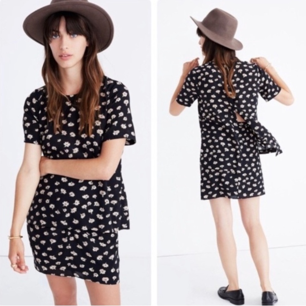 Madewell 100% Silk floral blouse XXS - Picture 2 of 6